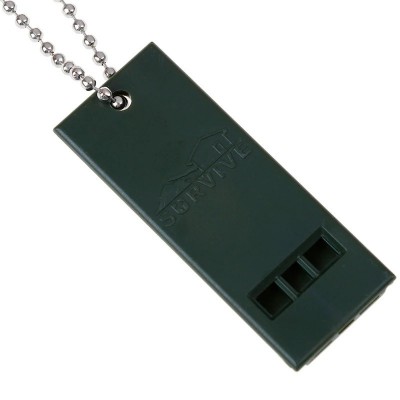 Flat Survival Plastic Whistle